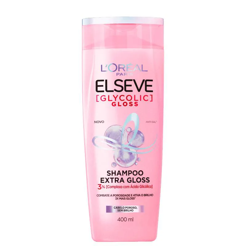 ELSEVE L’ORéAL PARIS GLYCOLIC GLOSS SHAMPOO 400ML