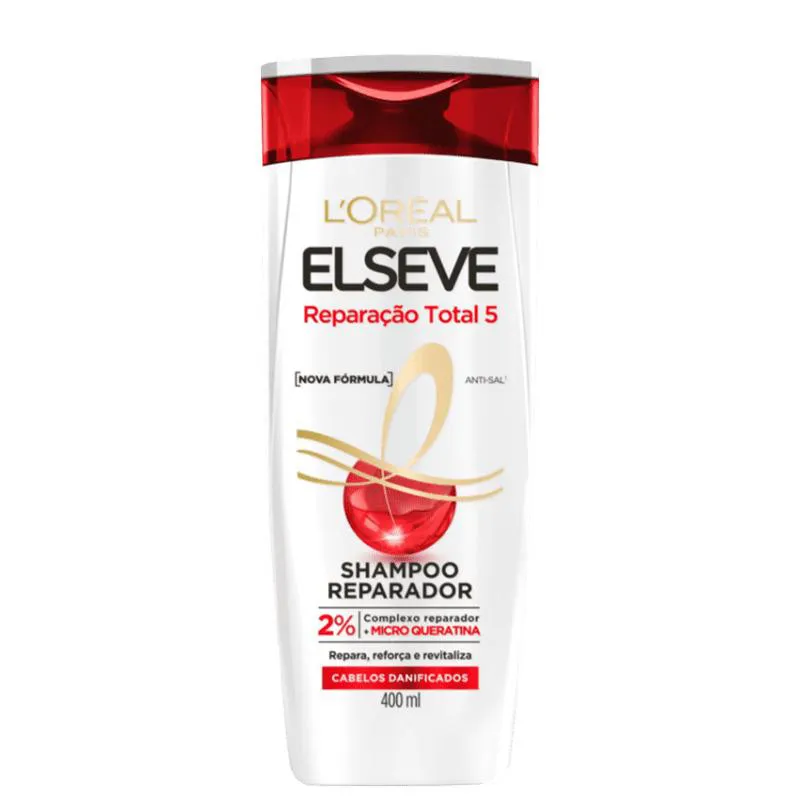ELSEVE L'ORéAL PARIS REPARAçãO TOTAL 5 SHAMPOO 400ML