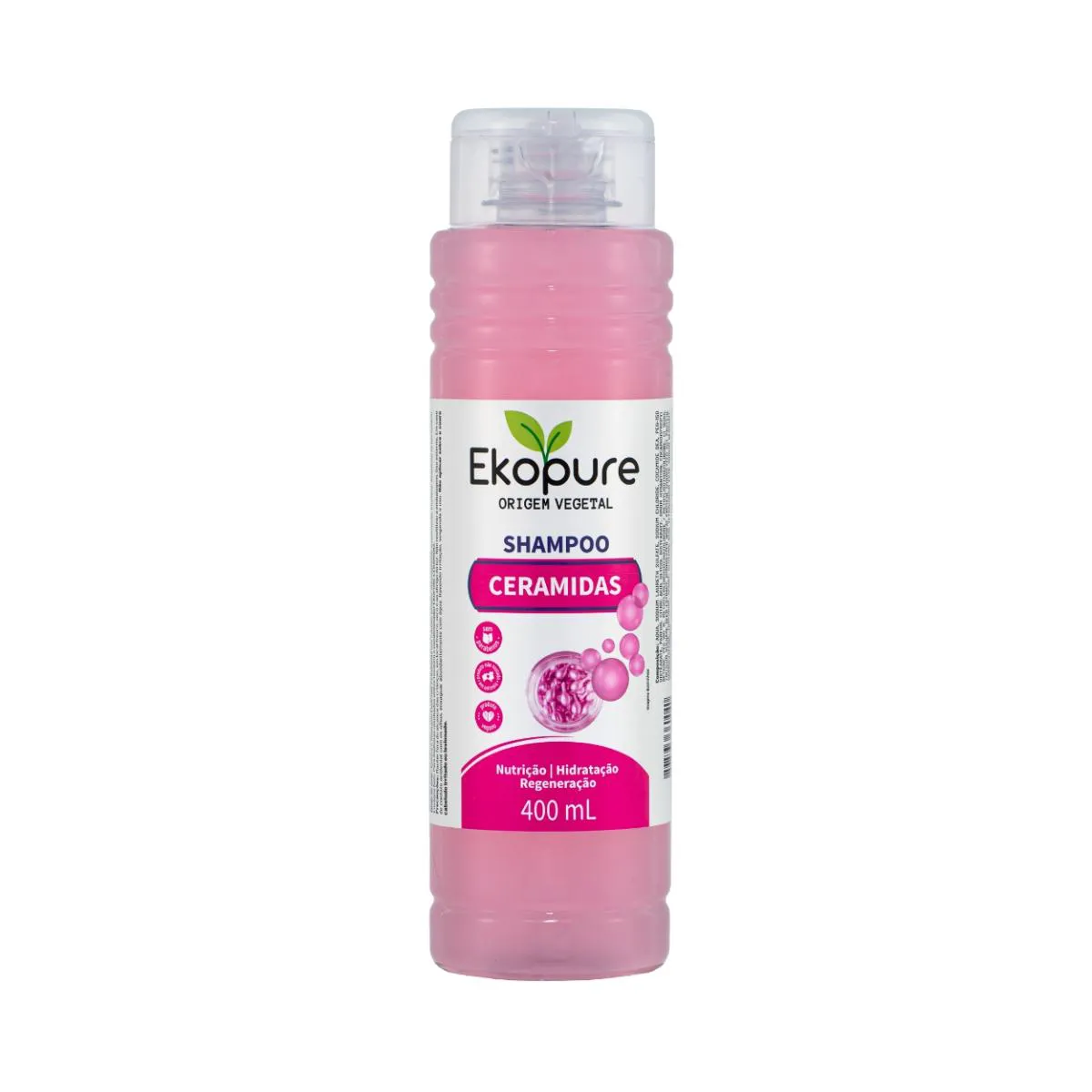 SHAMPOO CERAMIDAS NUTRIçãO HIDRATAçãO VEGANO EKOPURE 400ML