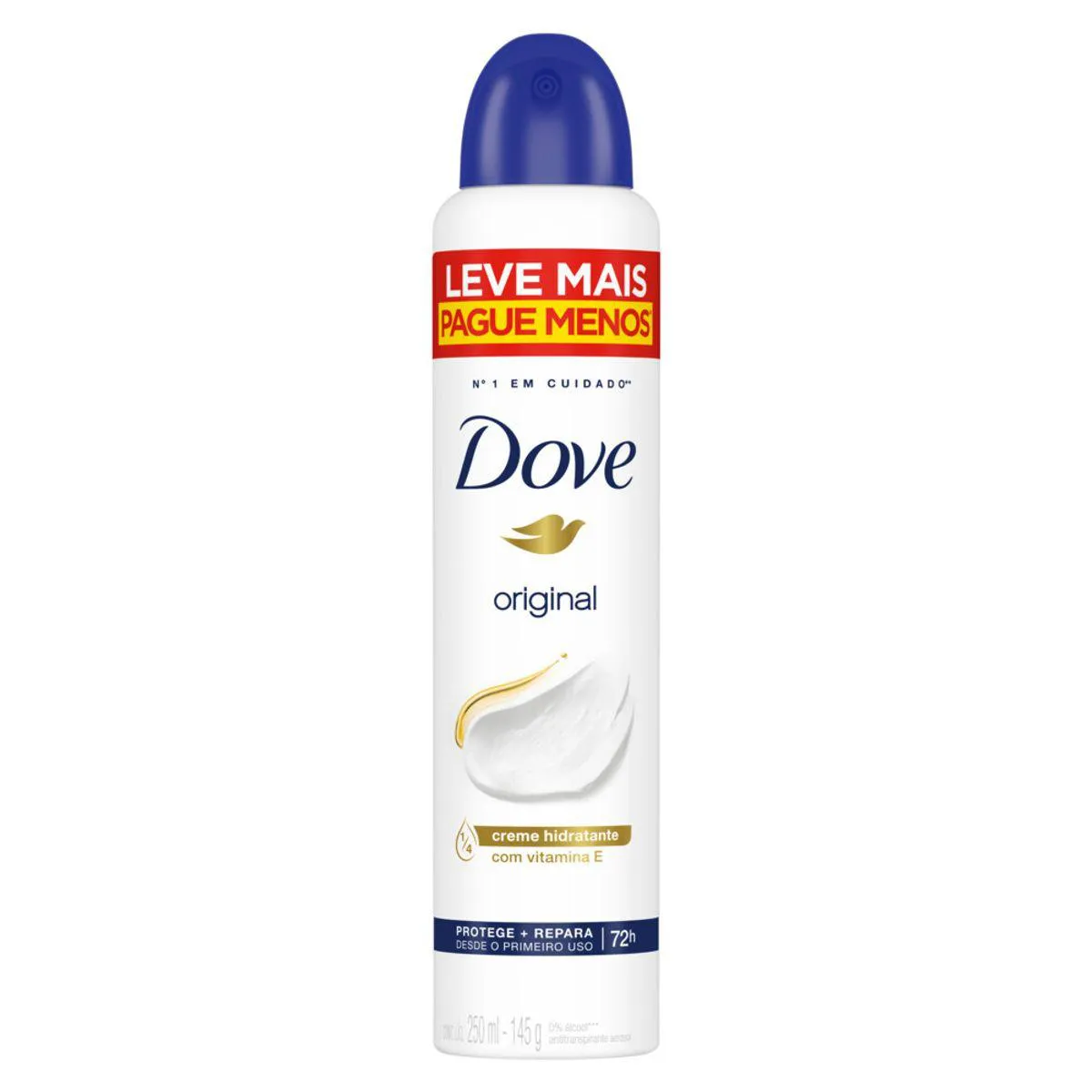 Desodorante Antitranspirante Aerosol Dove Original Feminino 48h 250ml