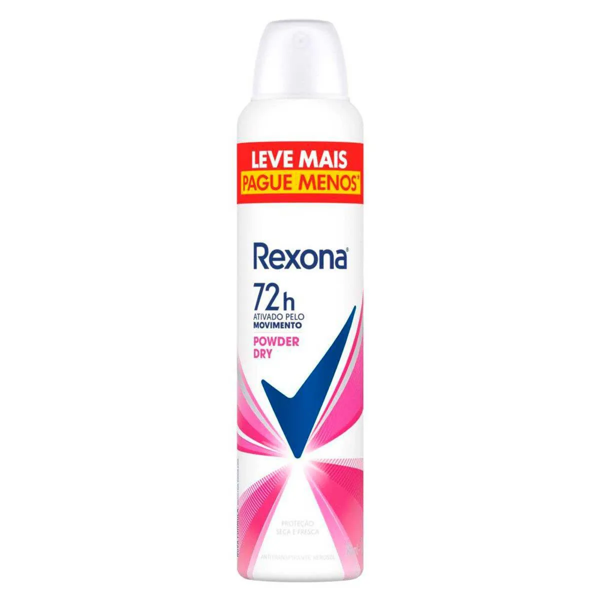 Desodorante Antitranspirante Aerosol Rexona Powder Dry Feminino 72h 250ml