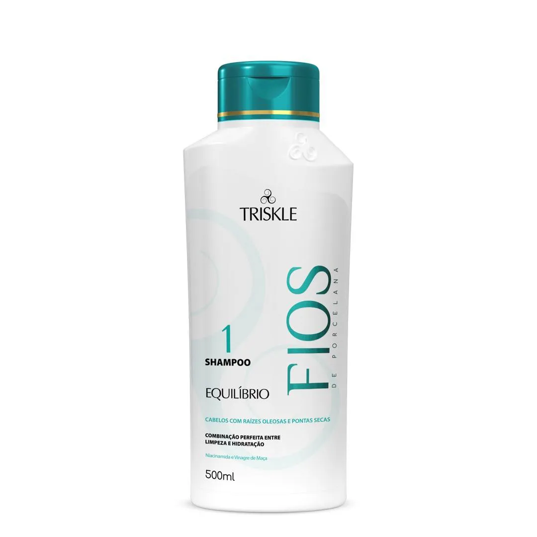 TRISKLE FIOS DE PORCELANA SHAMPOO EQUILIBRIO 500 ML