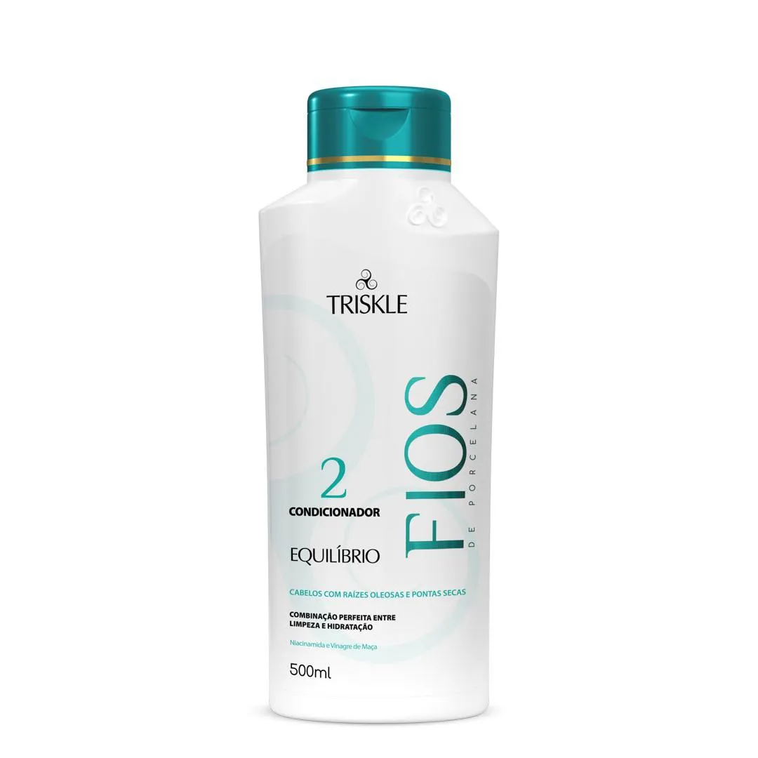 TRISKLE CONDICIONADOR EQUILíBRIO FIOS DE PORCELANA 500ML