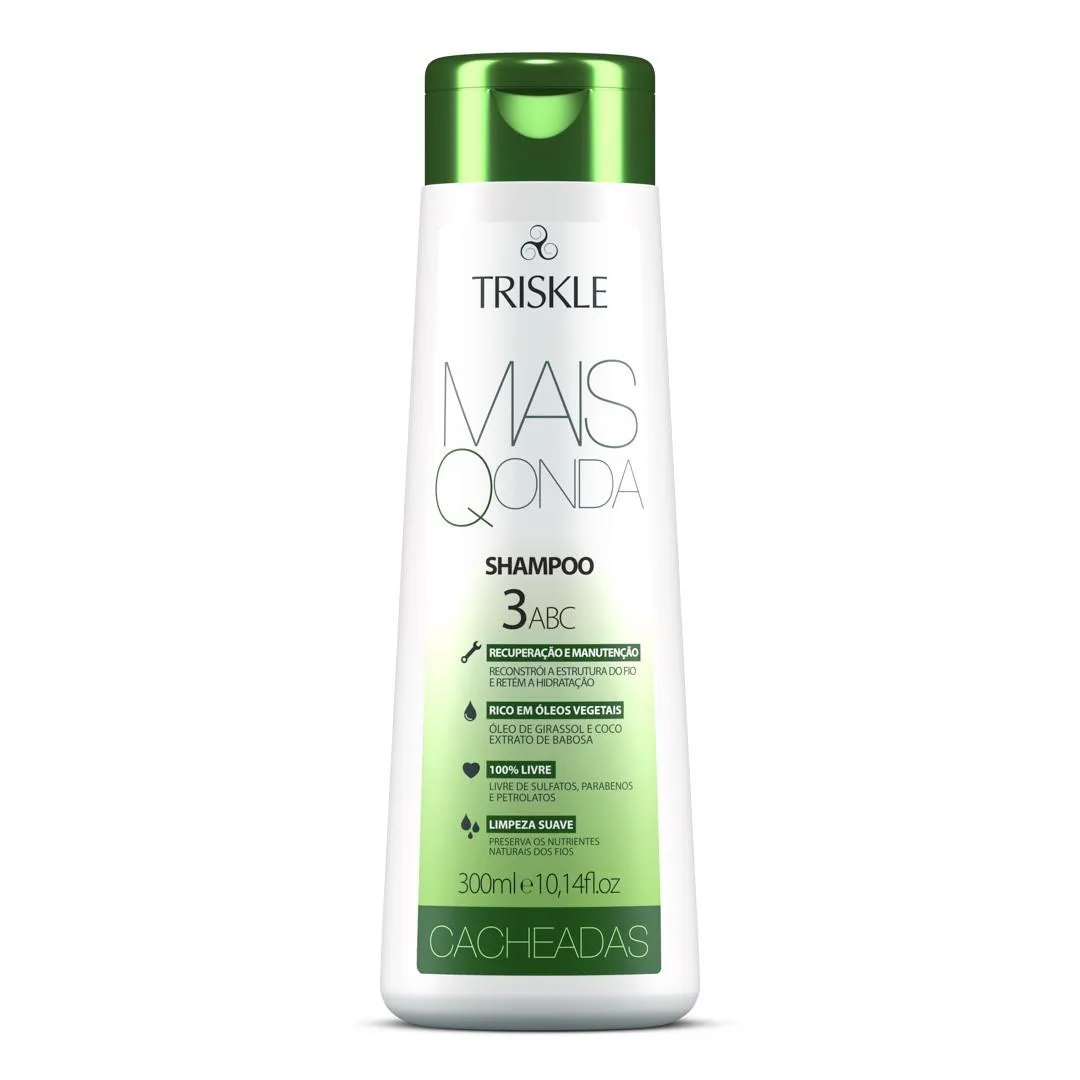 SHAMPOO CACHEADAS MAIS Q ONDA 300ML - TRISKLE COSMéTICOS