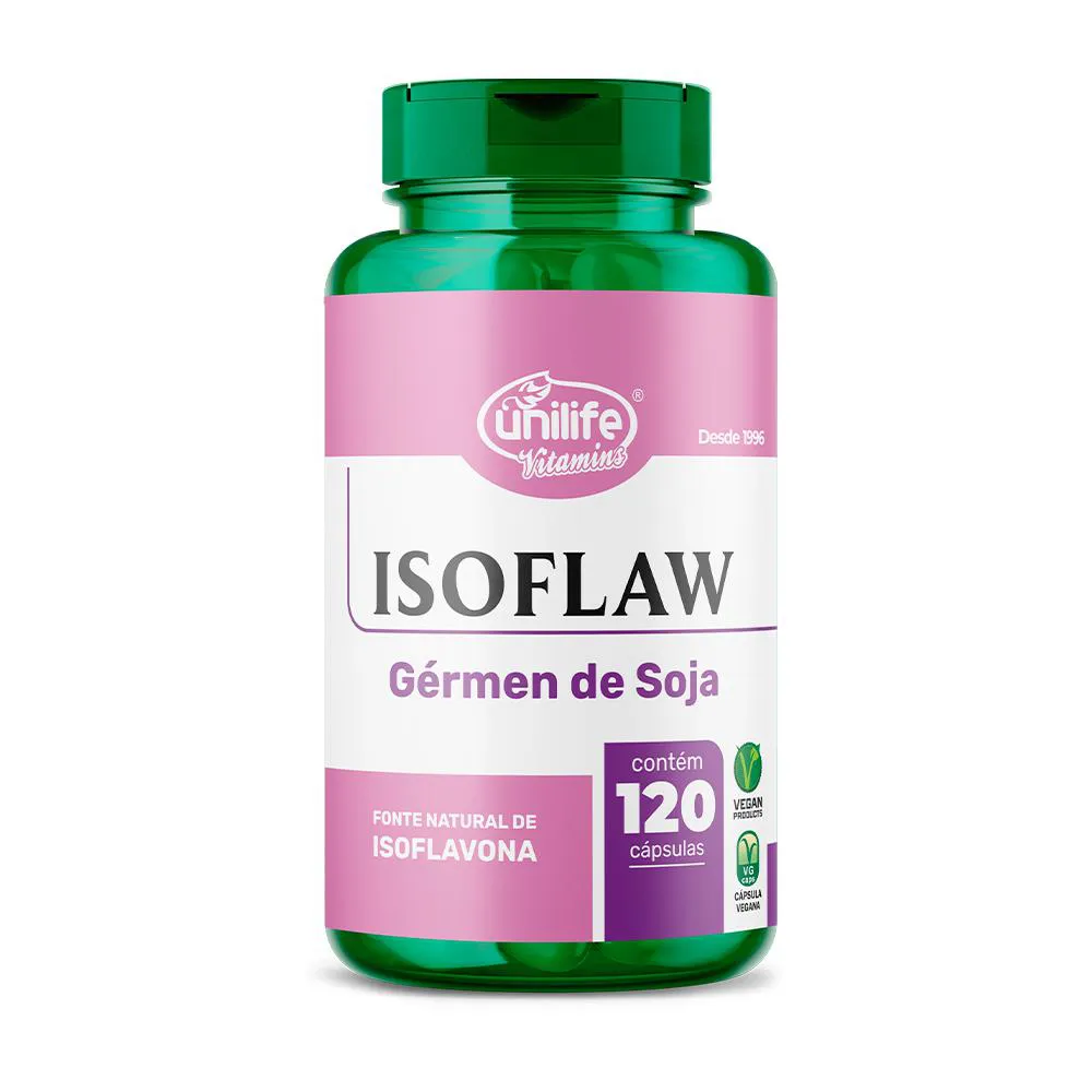 ISOFLAW 500MG UNILIFE GéRMEN DE SOJA 120 CáPSULAS