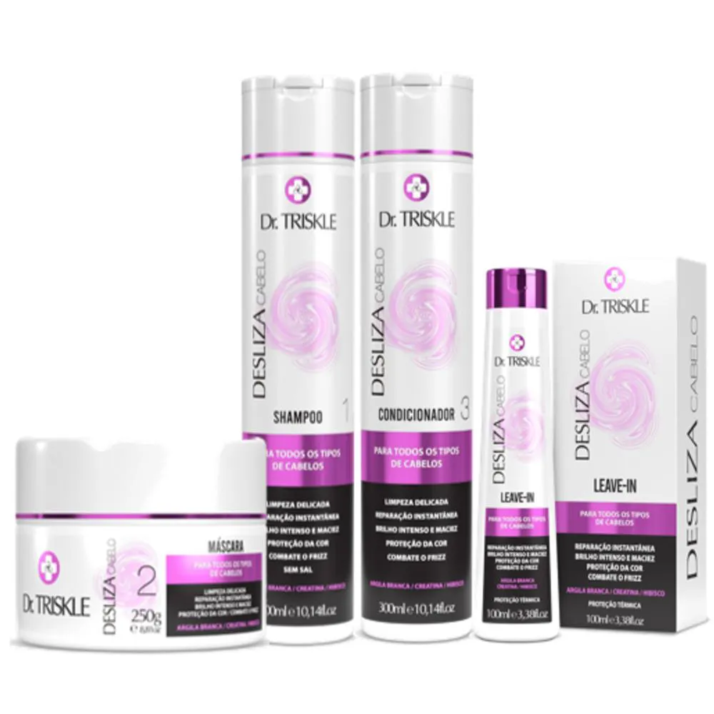 KIT DESLIZA CABELO - DR. TRISKLE (4 PRODUTOS)