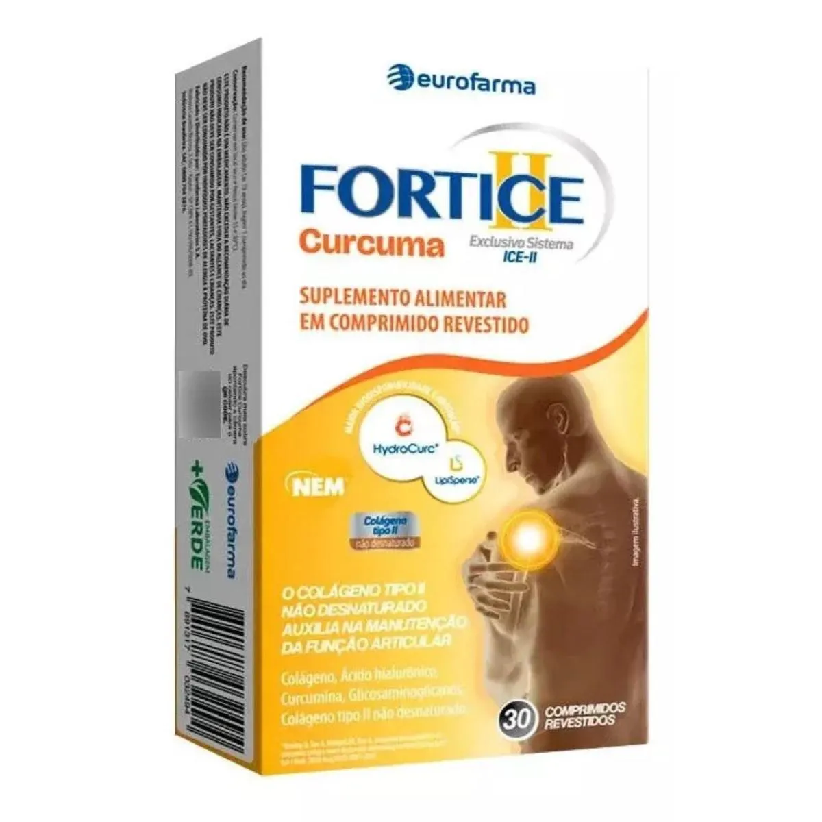 SUPLEMENTO ALIMENTAR FORTICE II CURCUMA - 30CPR