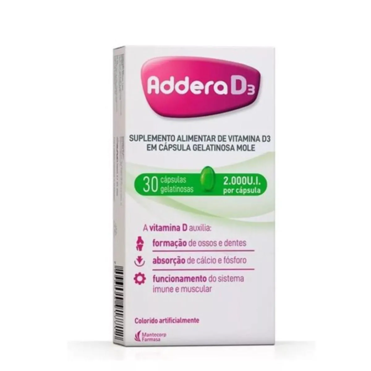 SUPLEMENTO ALIMENTAR ADDERA D3 2.000UI - 30CAPS