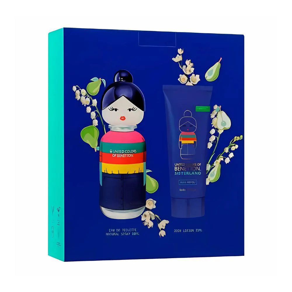 KIT COFFRET SISTERLAND - PERFUME BLUE NEROLI SISTERLAND 80ML - EDT +  BODY SPRAY 75ML - BENETTON