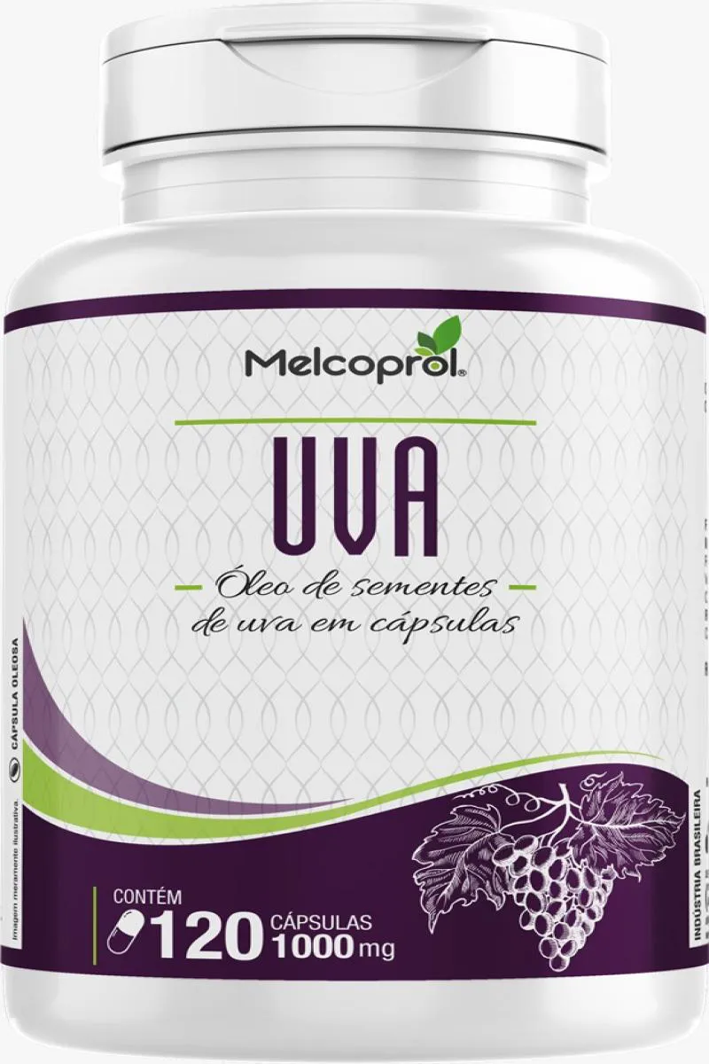 ÓLEO DE SEMENTE DE UVA 1000MG  120 CáPSULAS