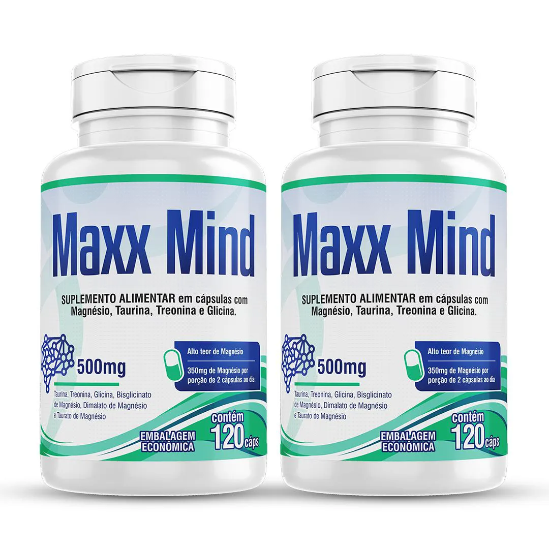 MAXX MIND 2X 120 CAP MAGNéSIO TAURINA TREONINA GLICINA 2/DIA