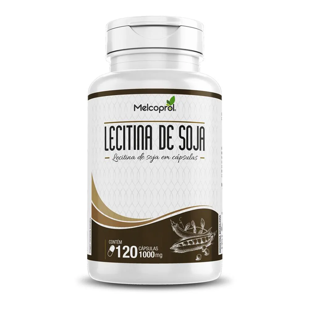 LECITINA DE SOJA 1000 MG 120 CáPSULAS ISOFLAVONA TPM MELCOPROL