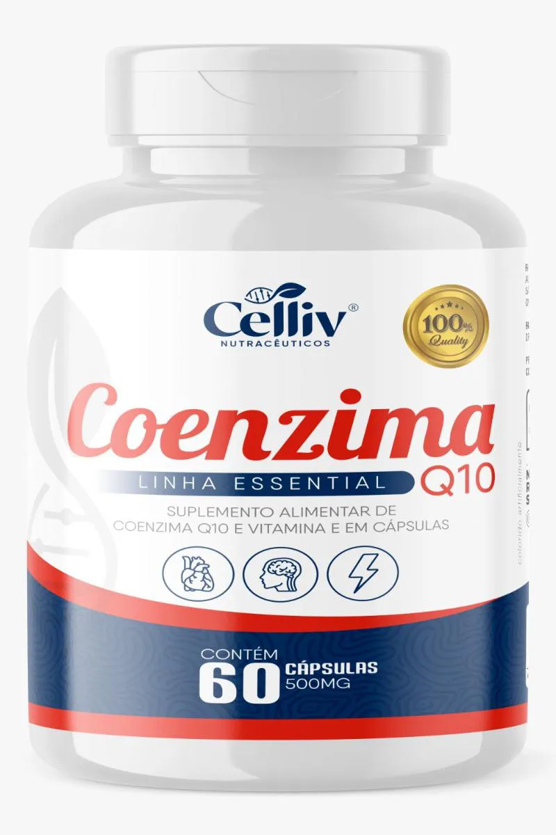 COENZIMA Q10 COM VITAMINA E 60 CáPSULAS 500MG (UBIQUINONA)