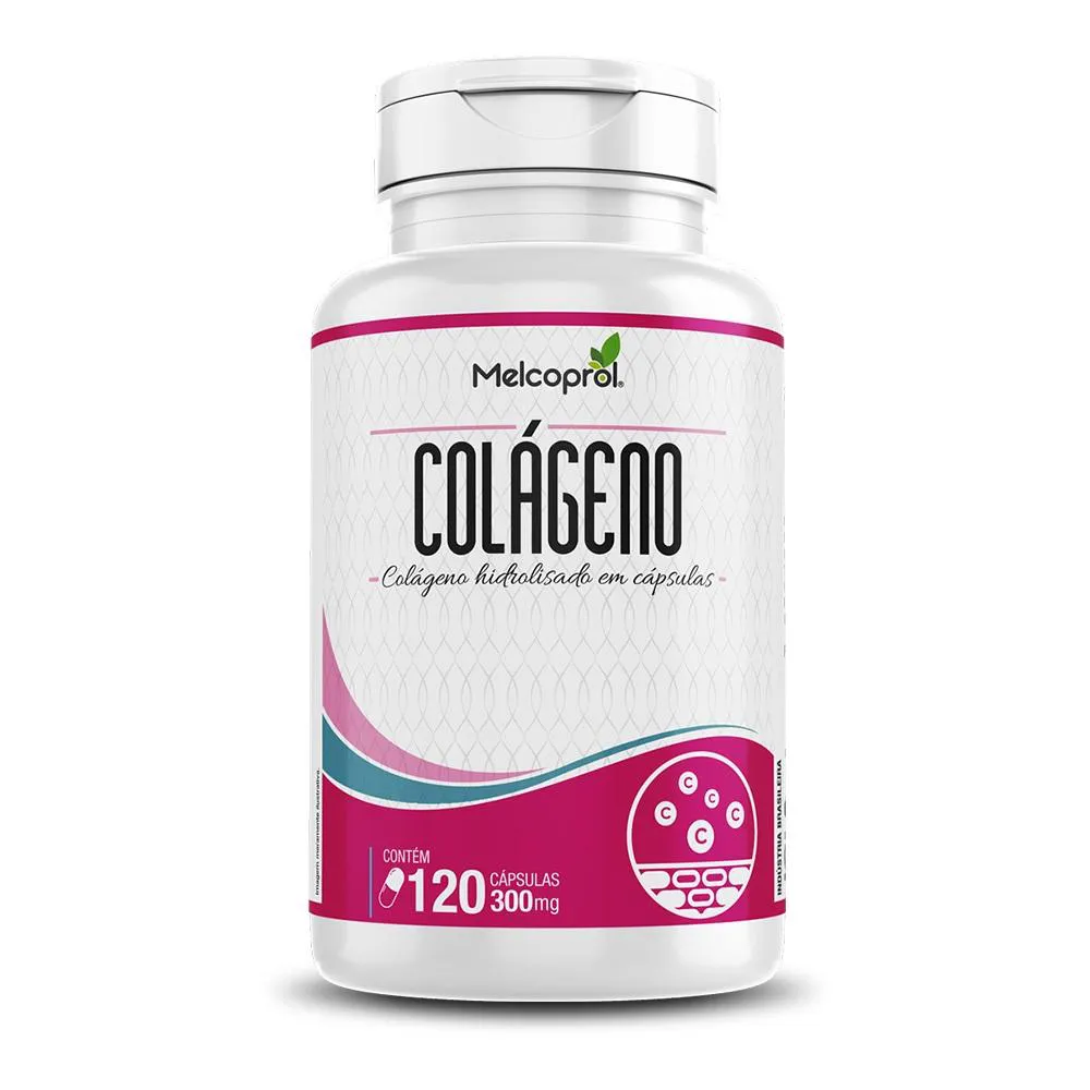 COLAGENO HIDROLISADO 100% PURO 300MG 120 CáPSULAS MELCOPROL