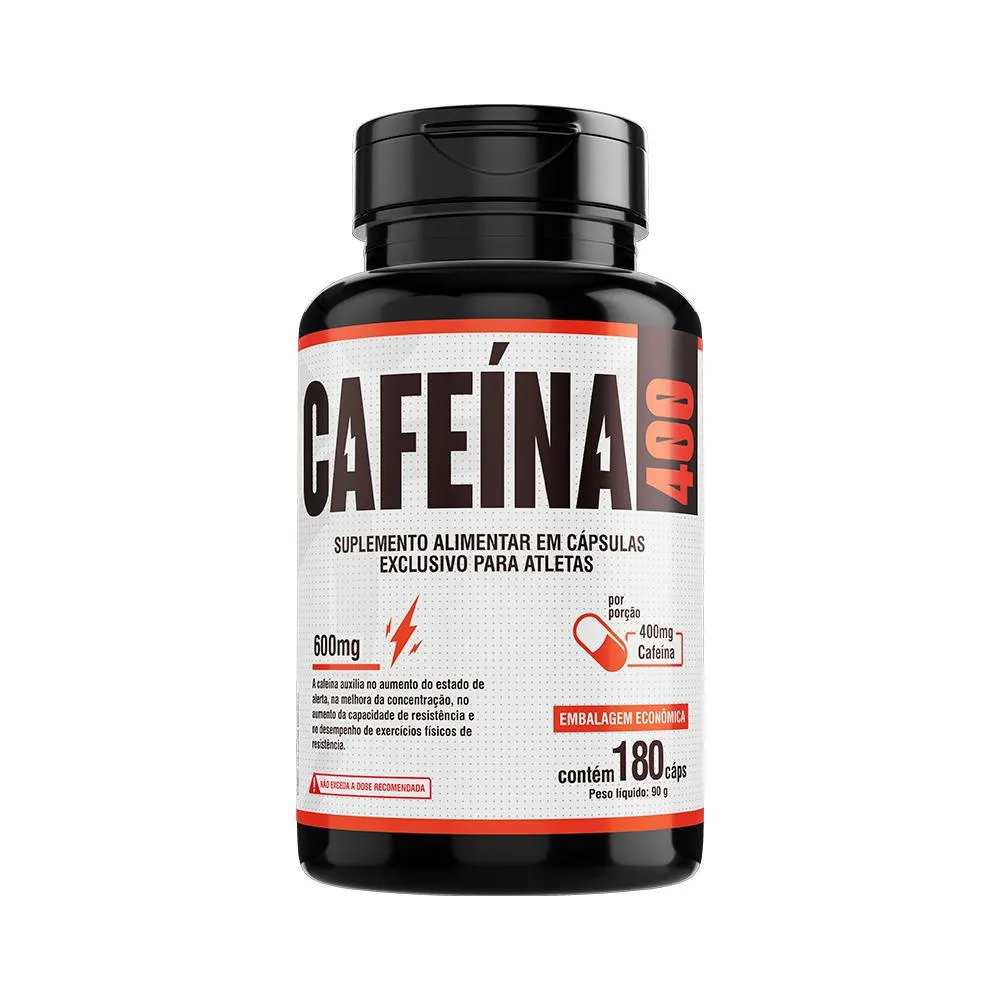 CAFEíNA 400 EMBALAGEM COM 180 CáPSULAS 400MG/DOSE DE 2 CáPS.