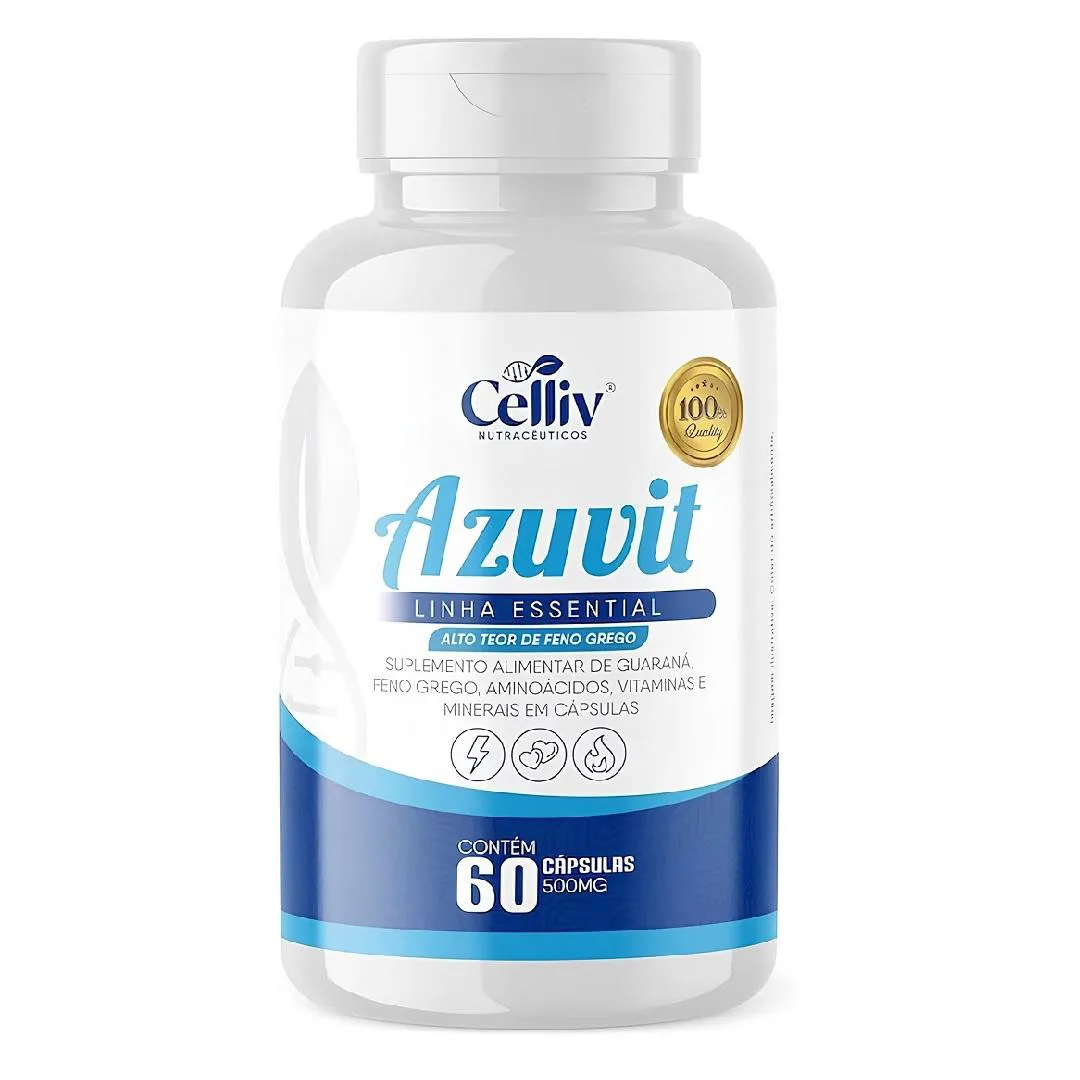 AZUVIT FENO GREGO AMINOáCIDOS VITAMINAS E MINERAIS 60 CAPS