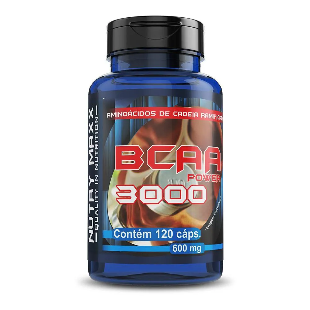 BCAA POWER 3000 120 CáPSULAS 600 MG - NUTRY MAXX MELCOPROL
