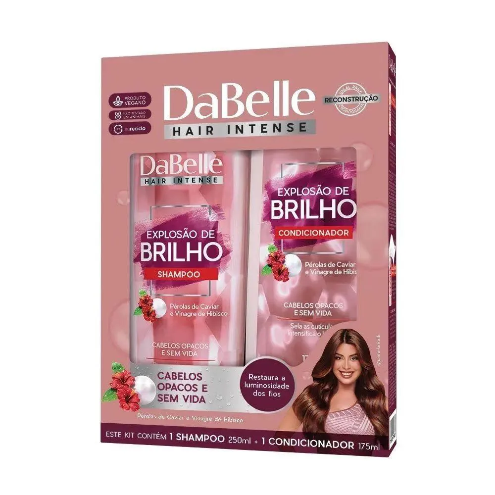 DABELLE KIT SHAMPOO + CONDICIONADOR EXPLOSãO DE BRILHO 425ML