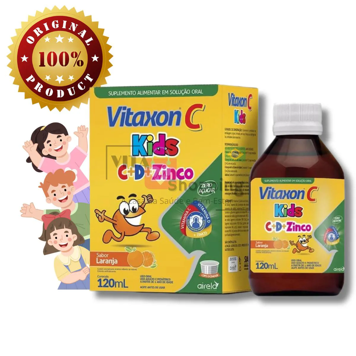 VITAXON KIDS VITAMINA C D E ZINCO + IMUNIDADE 120ML