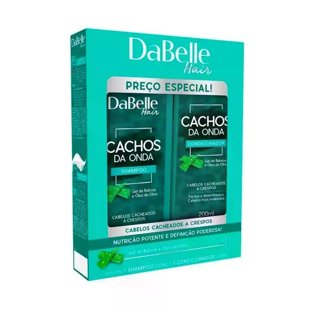 KIT SHAMPOO + CONDICIONADOR CACHOS DA ONDA DABELLE 450ML