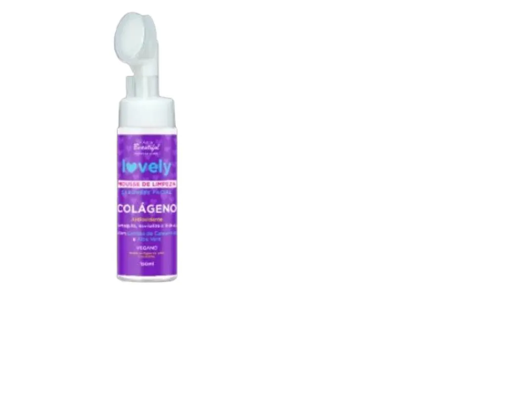 FACE BEAUTIFUL MOUSSE DE LIMPEZA LOVELY COLÁGENO - SABONETE FACIAL 150ML