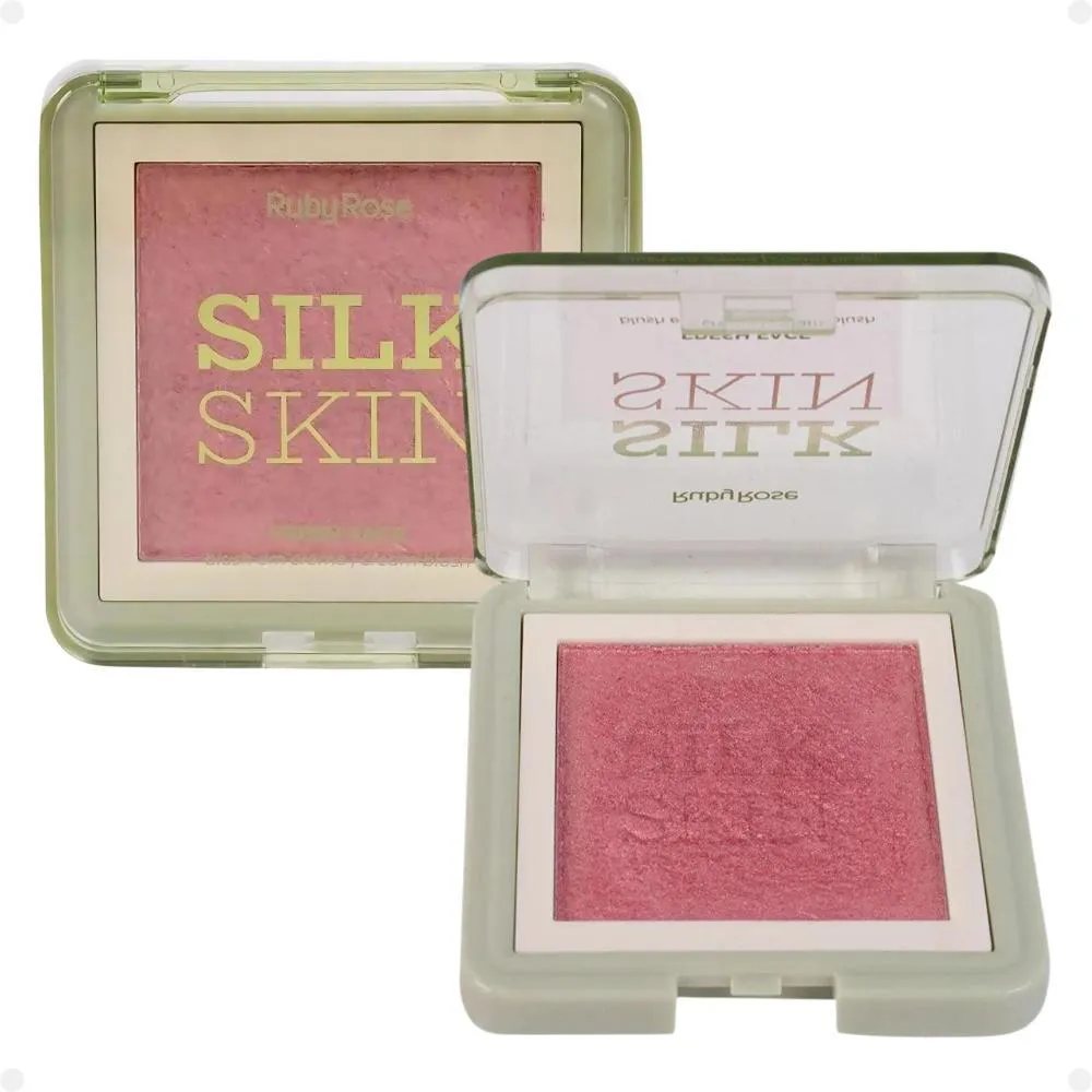 BLUSH EM CREME RUBY ROSE SILK SKIN FRESH FACE MAUVE BLOOM HB-F1000-1