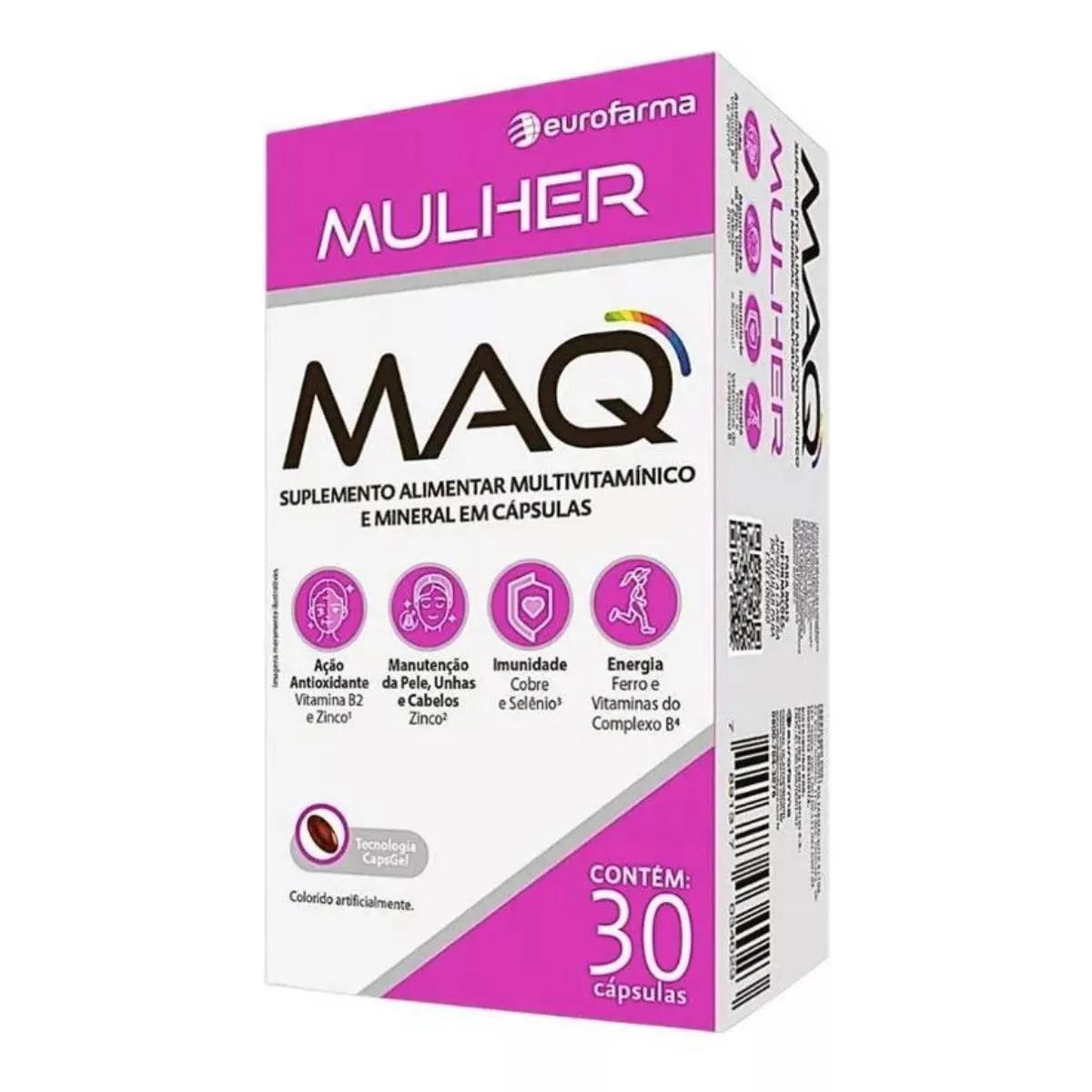 SUPLEMENTO ALIMENTAR MAQ MULHER - 30CPS