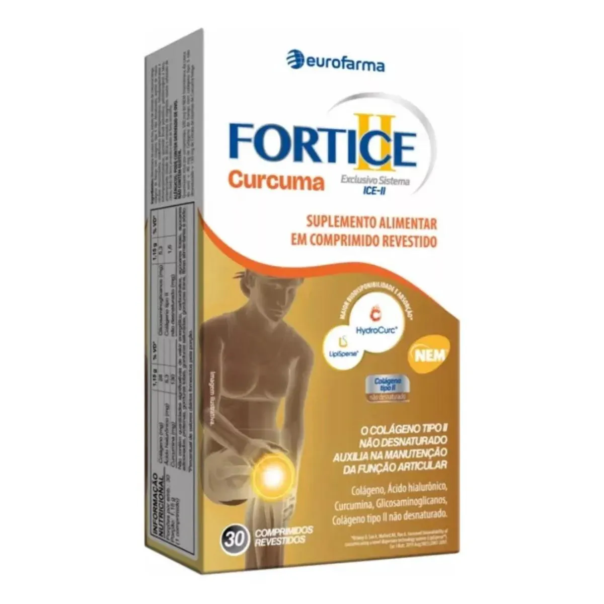 SUPLEMENTO ALIMENTAR FORTICE II CURCUMA - 30CPR