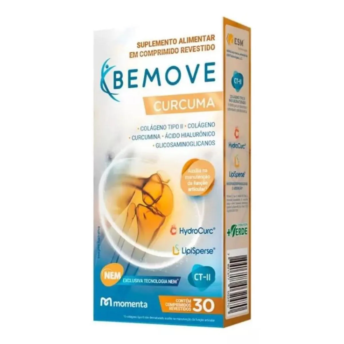 SUPLEMENTO ALIMENTAR BEMOVE CURCUMA - 30CPR