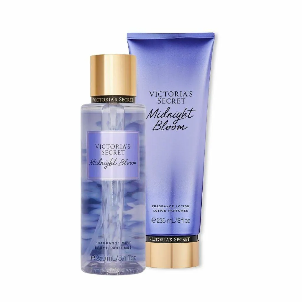 KIT BODY SPLASH + CREME VICTORIA&#039S SECRET MIDNIGHT BLOOM