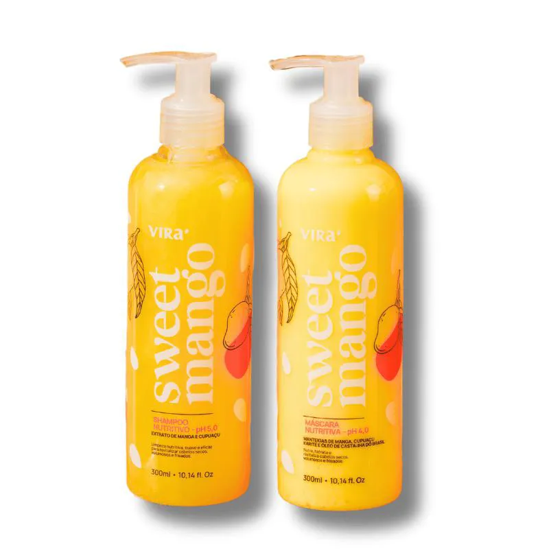 KIT SWEET MANGO NUTRIÇÃO - SHAMPOO + MASCARA 300ML