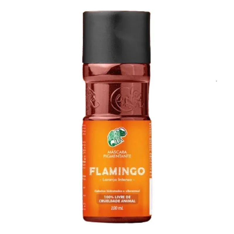 MáSCARA TONALIZANTE FLAMINGO KAMALEãO COLOR LARANJA INTENSO 100ML