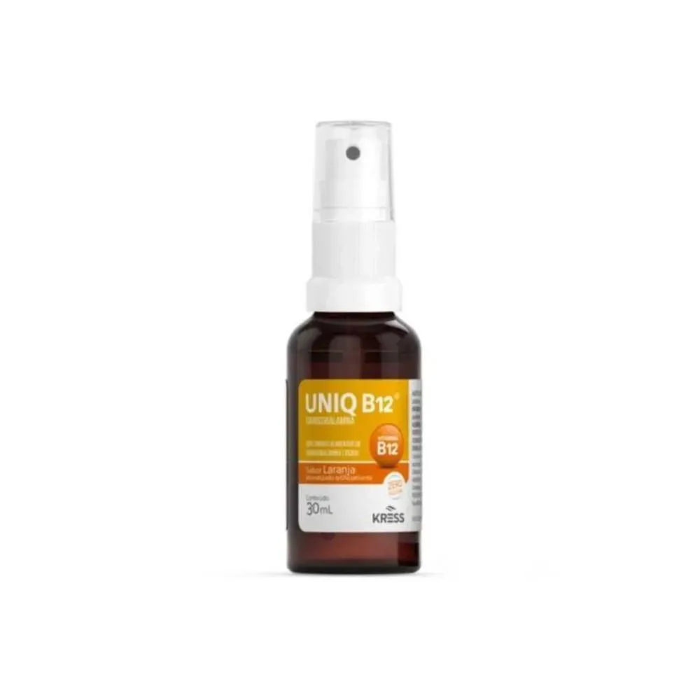 VITAMINA UNIQ B12 SPRAY SABOR LARANJA 30ML - KRESS