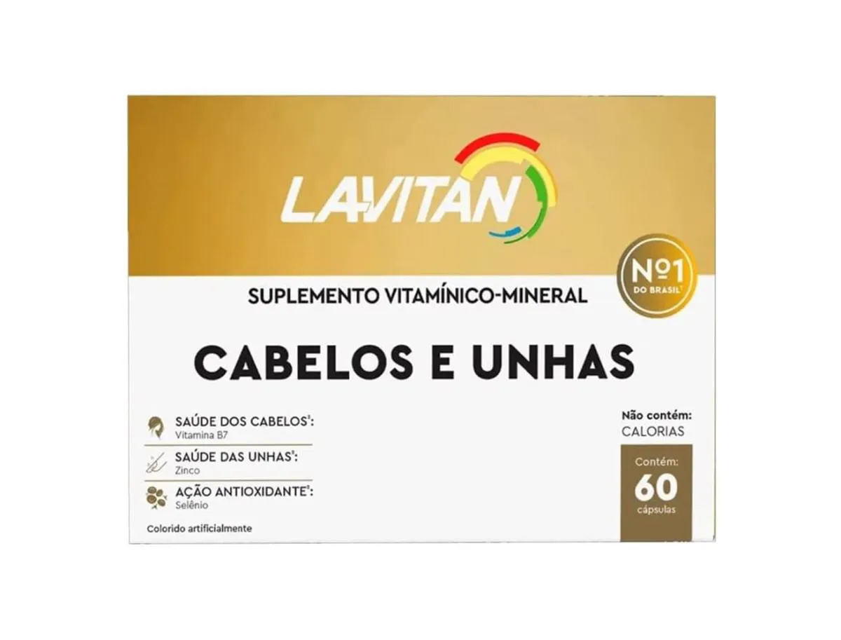 SUPLEMENTO LAVITAN CABELOS E UNHAS 60 CáPSULAS - CIMED