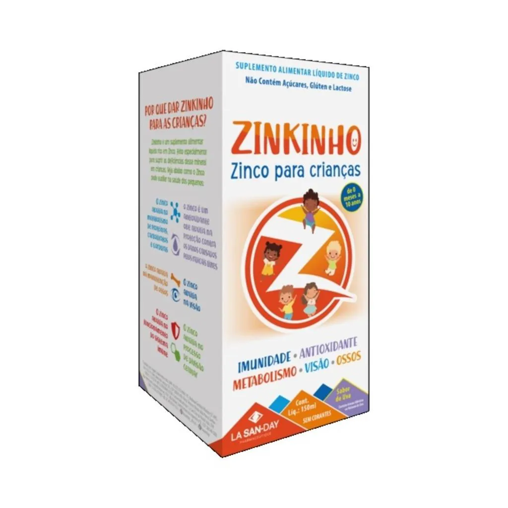 VITAMINA ZINKINHO ZINCO PARA CRIANçAS 150ML - LA SAN-DAY