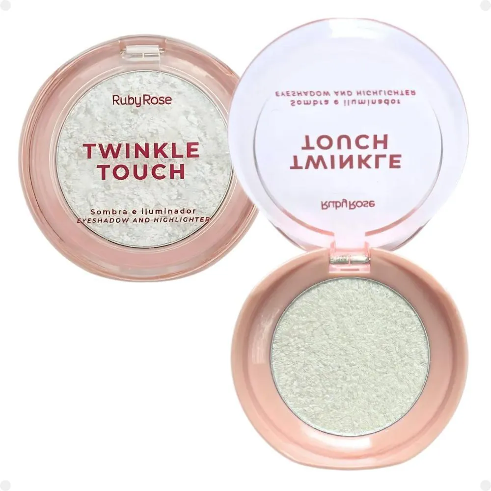 SOMBRA E ILUMINADOR RUBY ROSE TWINKLE TOUCH ICE GLOW HB-M1004-1
