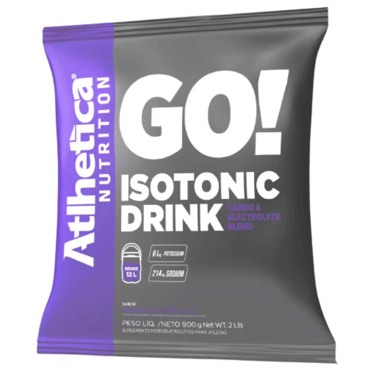 GO! ISOTONIC DRINK 900 G SABORES ISOTôNICO ELETRóLITOS SABORES Guaraná COM Açaí