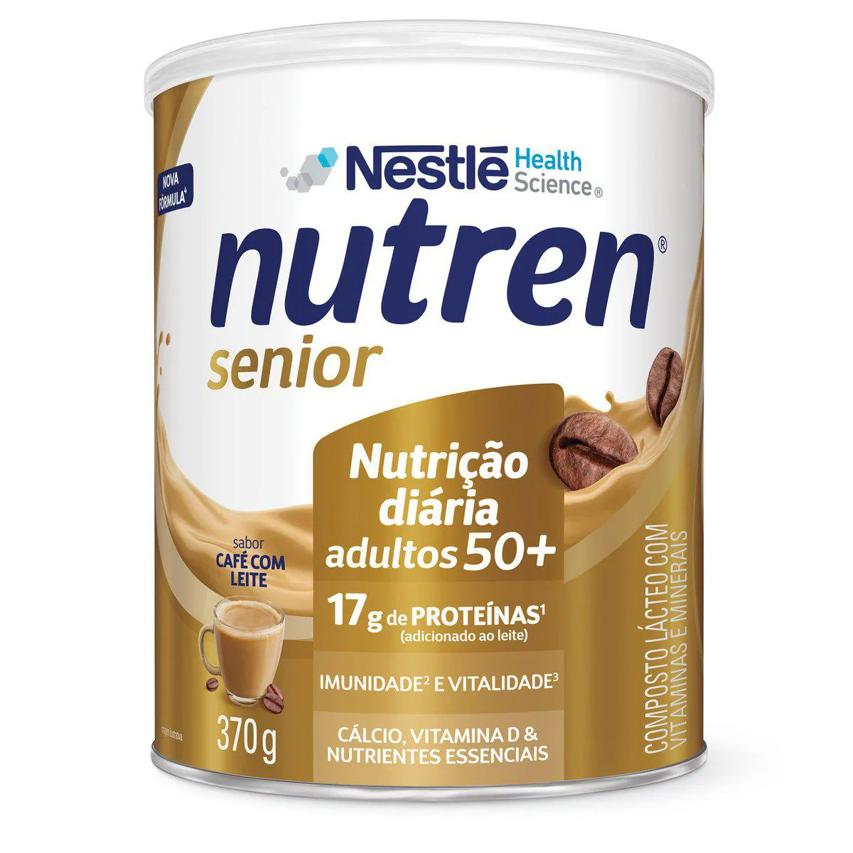 Suplemento Alimentar Nutren Sênior 50+ Café com Leite 370g