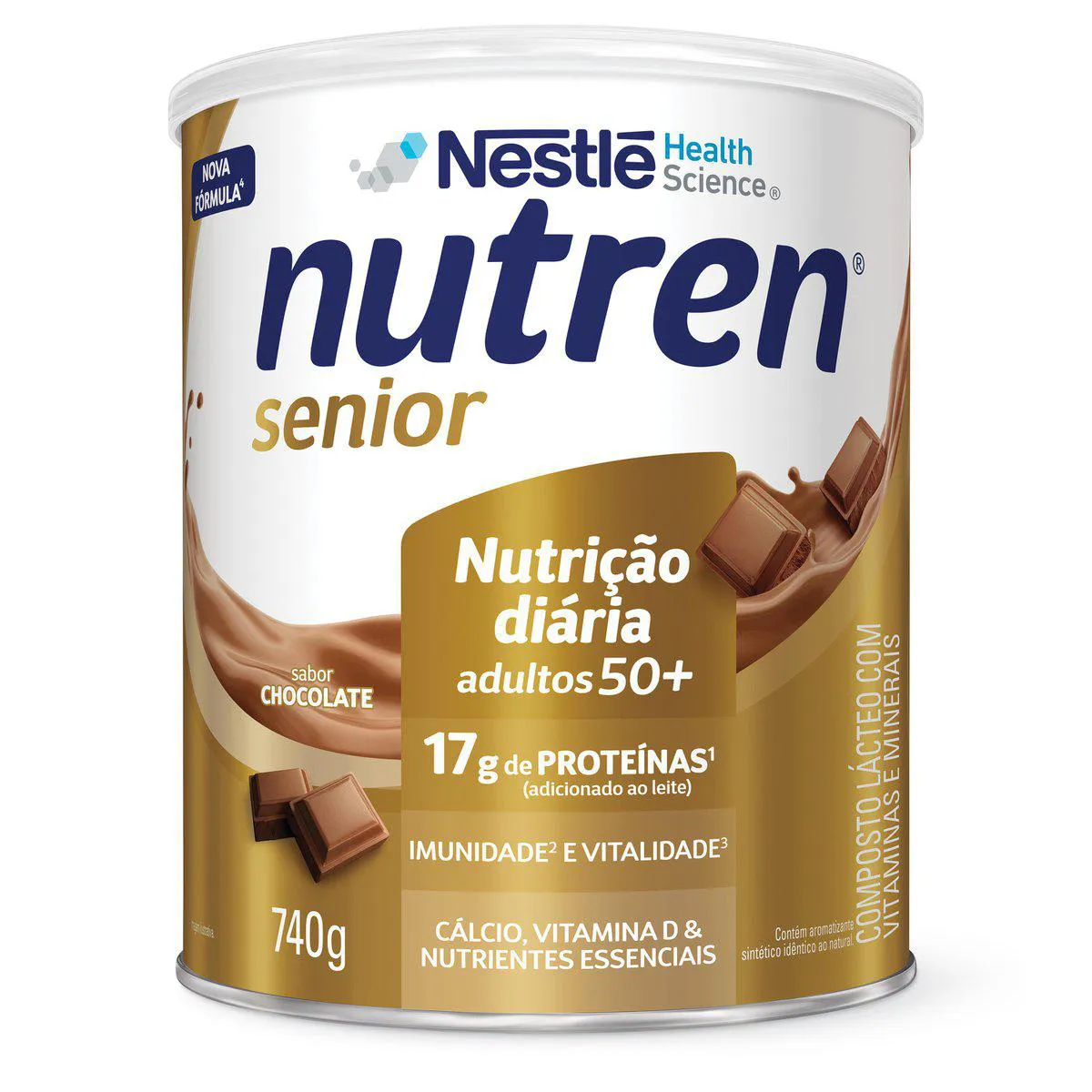 Suplemento Alimentar Nutren Sênior 50+ Chocolate 740g