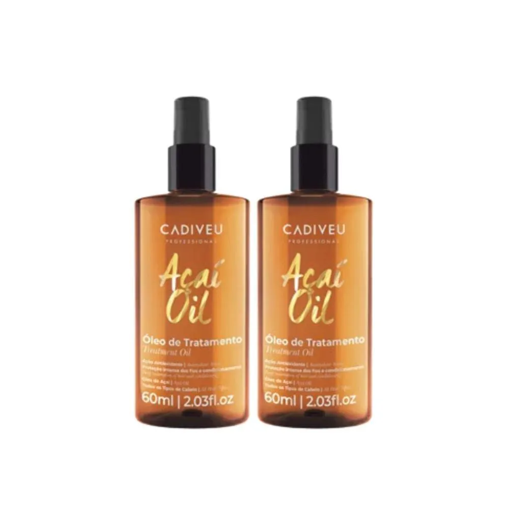 KIT DUO CADIVEU AçAI OIL ÓLEO DE TRATAMENTO 60ML