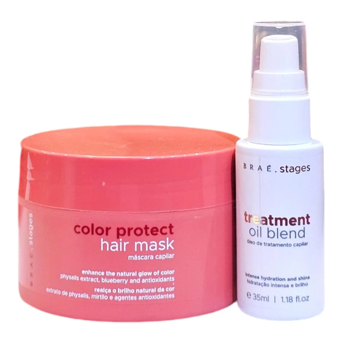 Kit Braé Stages Color Protect - Máscara 200G + Treatment Oil Blend 35Ml