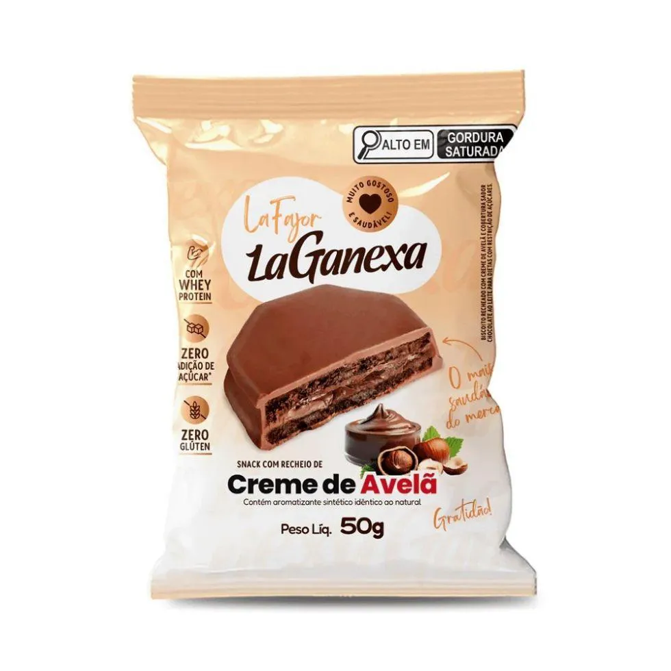 LA FAJOR LA GANEXA (50G) - SABOR: CREME DE AVELã