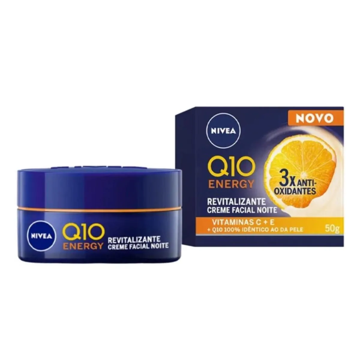 NIVEA CREME FACIAL ANTISSINAIS Q10 ENERGY NOITE 50G