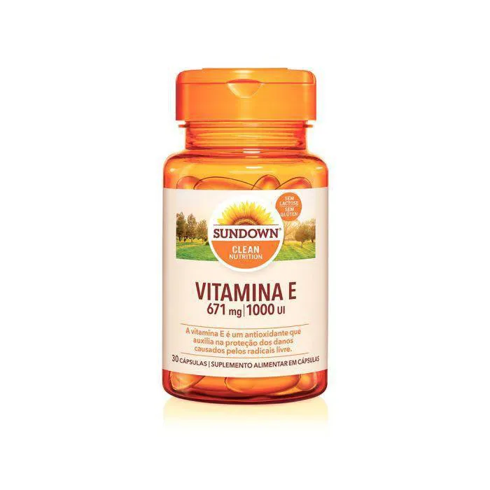 Vitamina E Sundown 1000UI 30 cápsulas