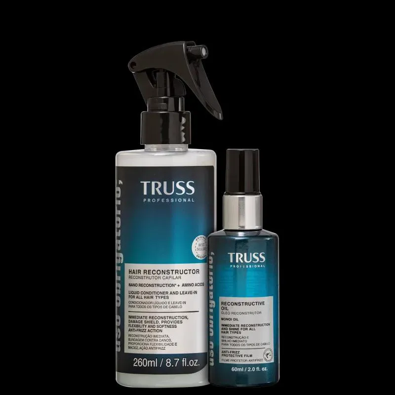 KIT TRUSS USO OBRIGATóRIO NANO (SPRAY 260ML + ÓLEO 60ML)