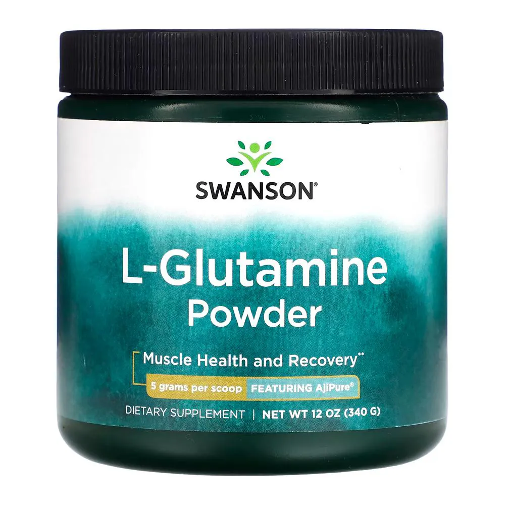 AJIPURE L-GLUTAMINA EM Pó SWANSON 340 GRAMAS IMPORTADO