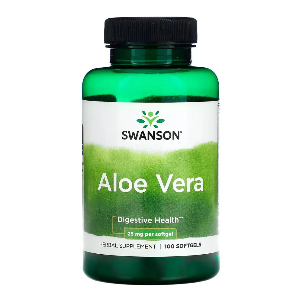 ALOE VERA 25MG SWANSON 100 SOFTGELS IMPORTADO
