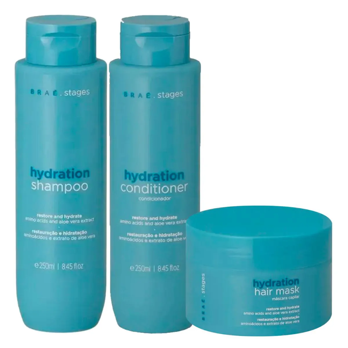 BRAé STAGES KIT HYDRATION SHAMPOO + CONDICIONADOR + MáSCARA