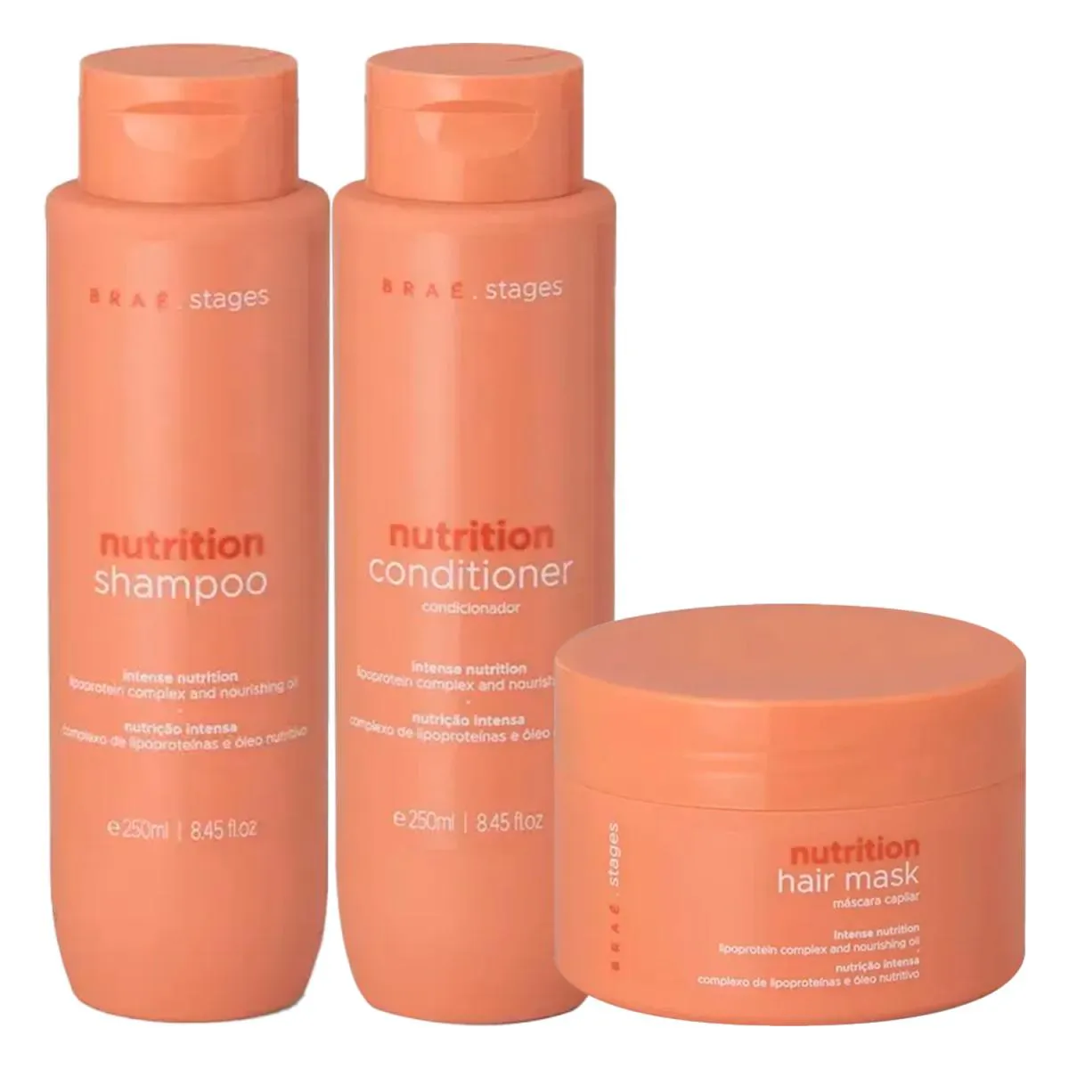 BRAé STAGES KIT NUTRITION SHAMPOO + CONDICIONADOR + MáSCARA