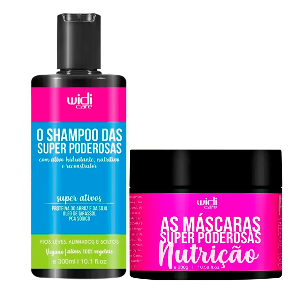 WIDI CARE KIT SUPER PODEROSAS SHAMPOO 300ML + MáSCARA NUTRIçãO 300G